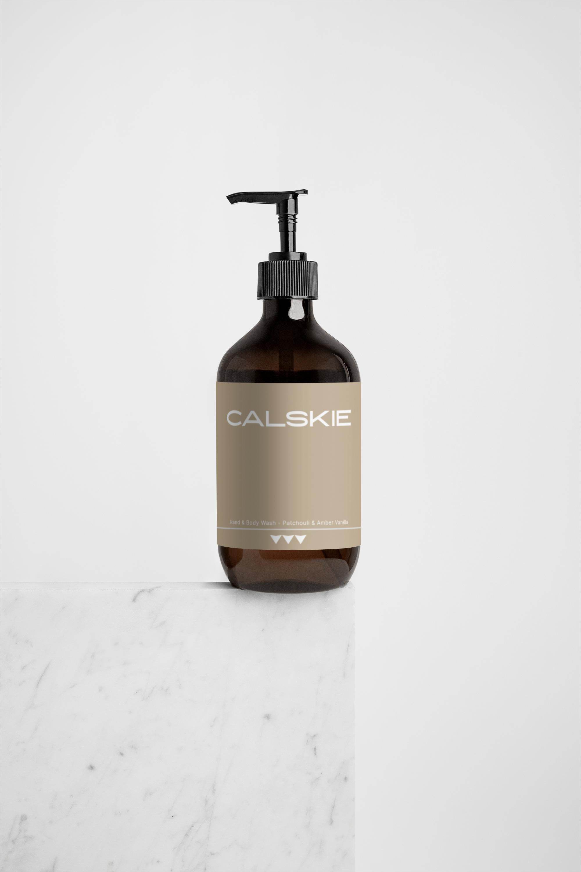 Hand & Body Wash, Patchouli and Amber Vanilla - Calskie