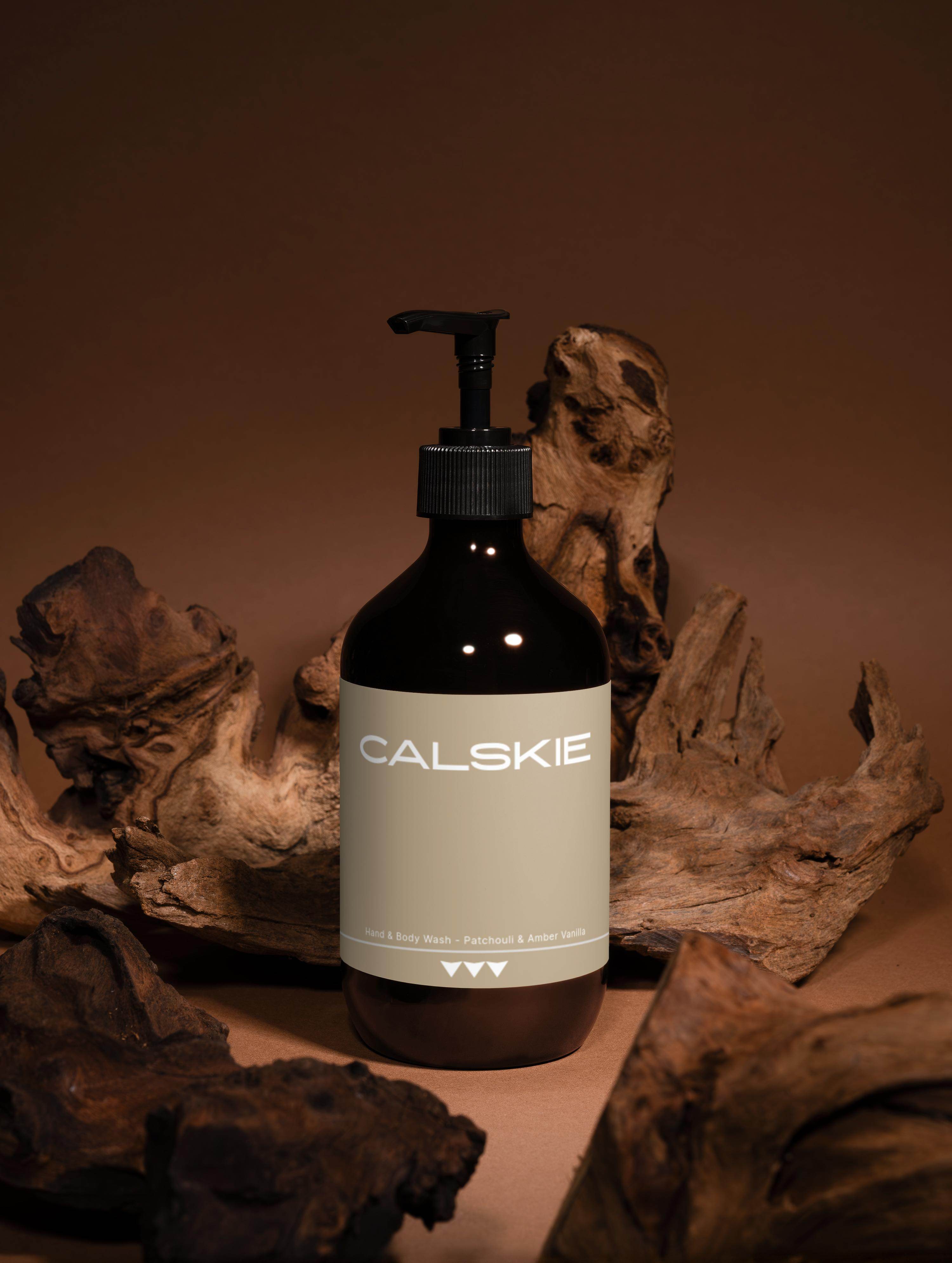 Hand & Body Wash, Patchouli and Amber Vanilla - Calskie