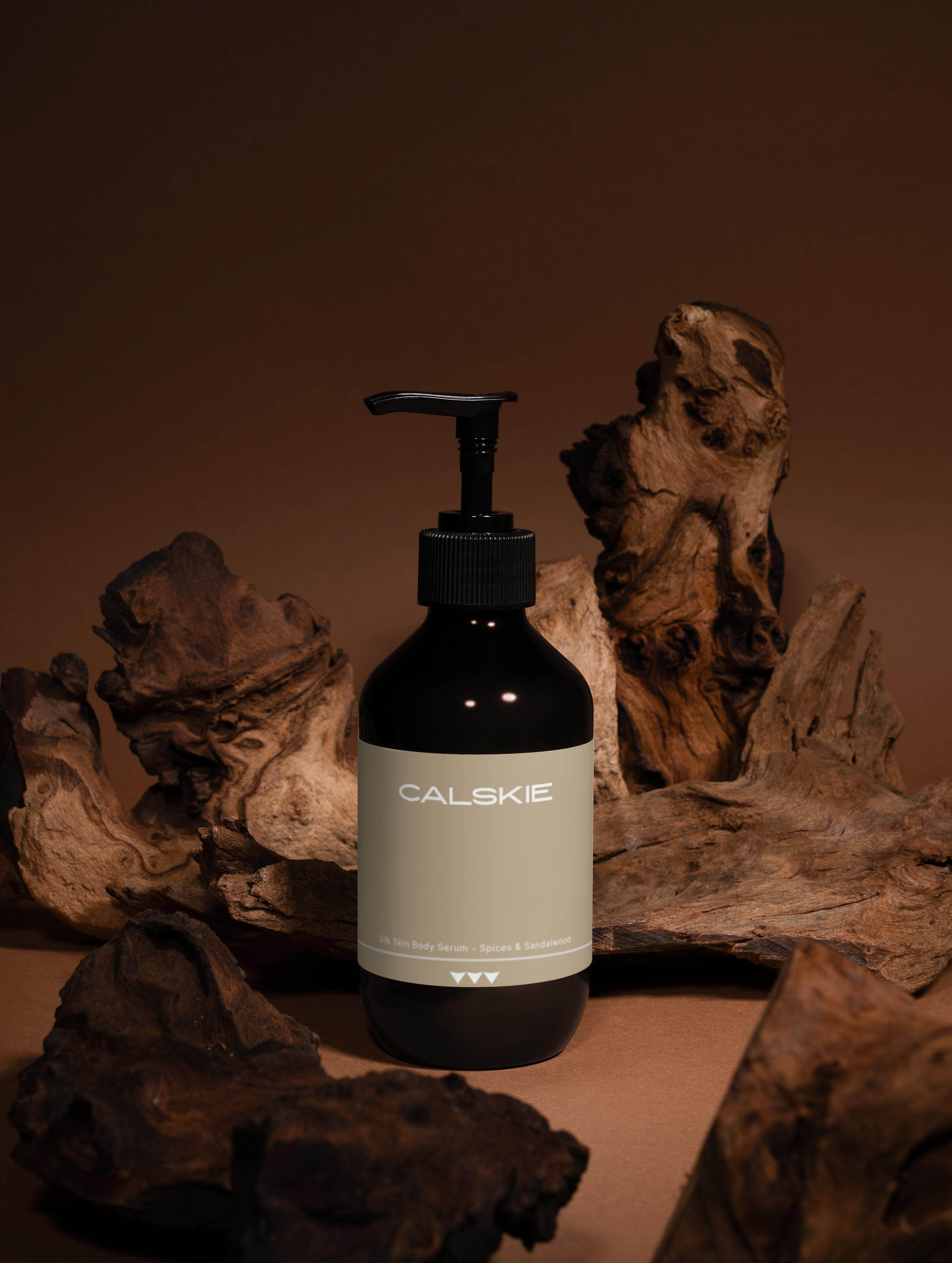 Silk Skin Body Serum, Spices and Sandalwood - Calskie
