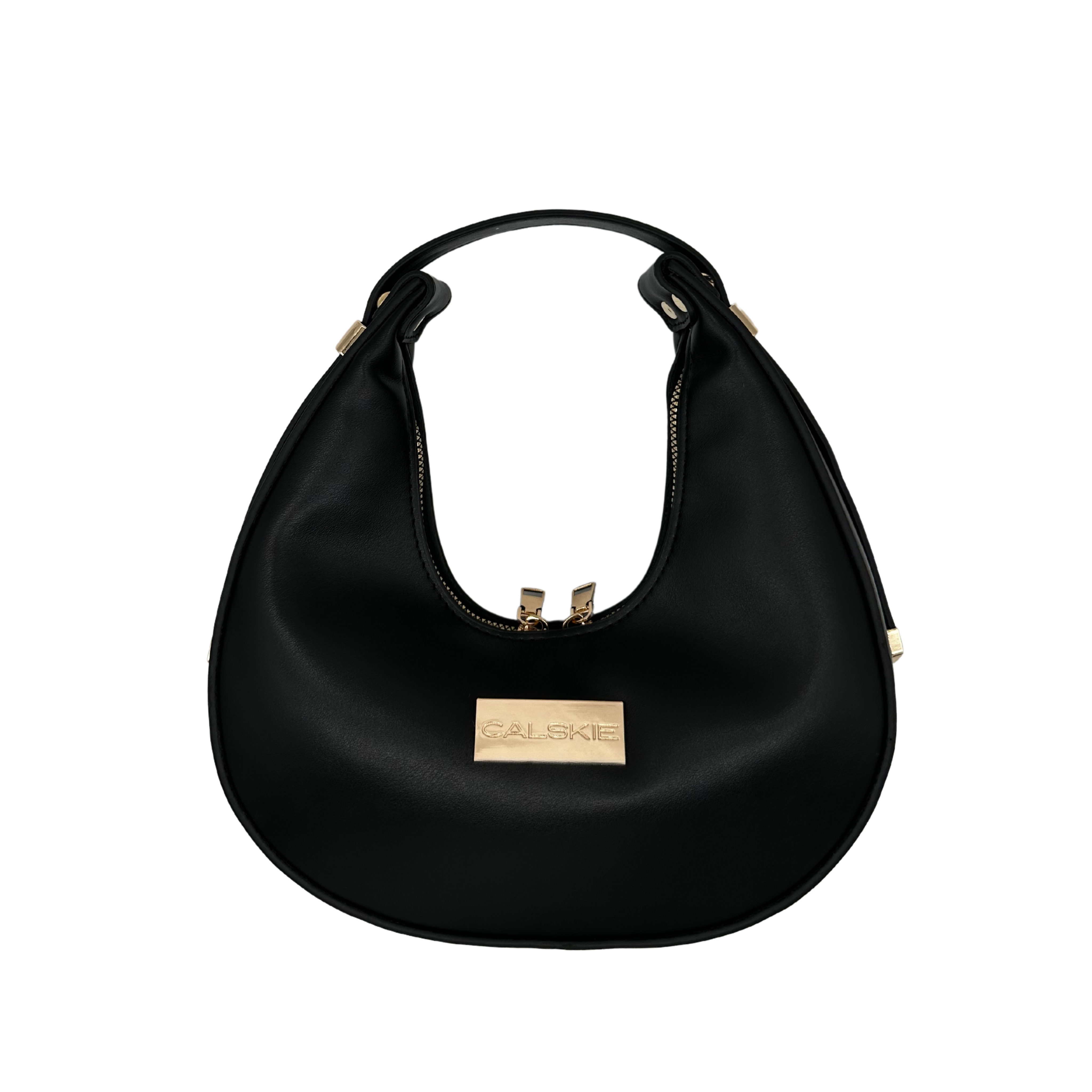 Black Vegan Leather Top Handle Bag, a blend of elegance and practicality designed to evoke feelings of empowerment and grace.