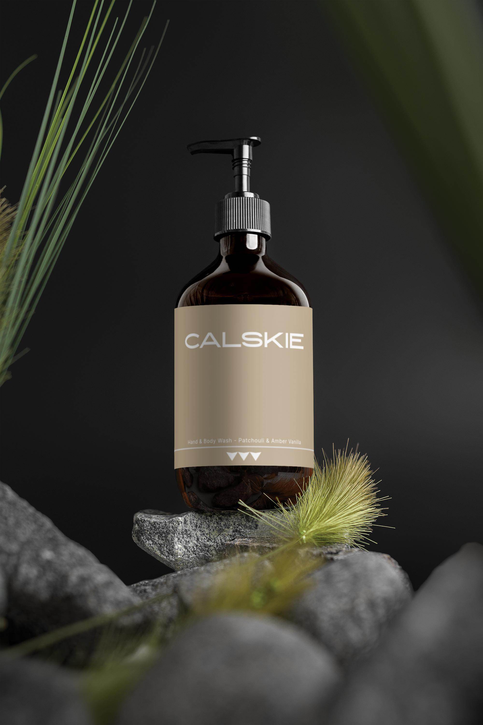 Hand & Body Wash, Patchouli and Amber Vanilla - Calskie