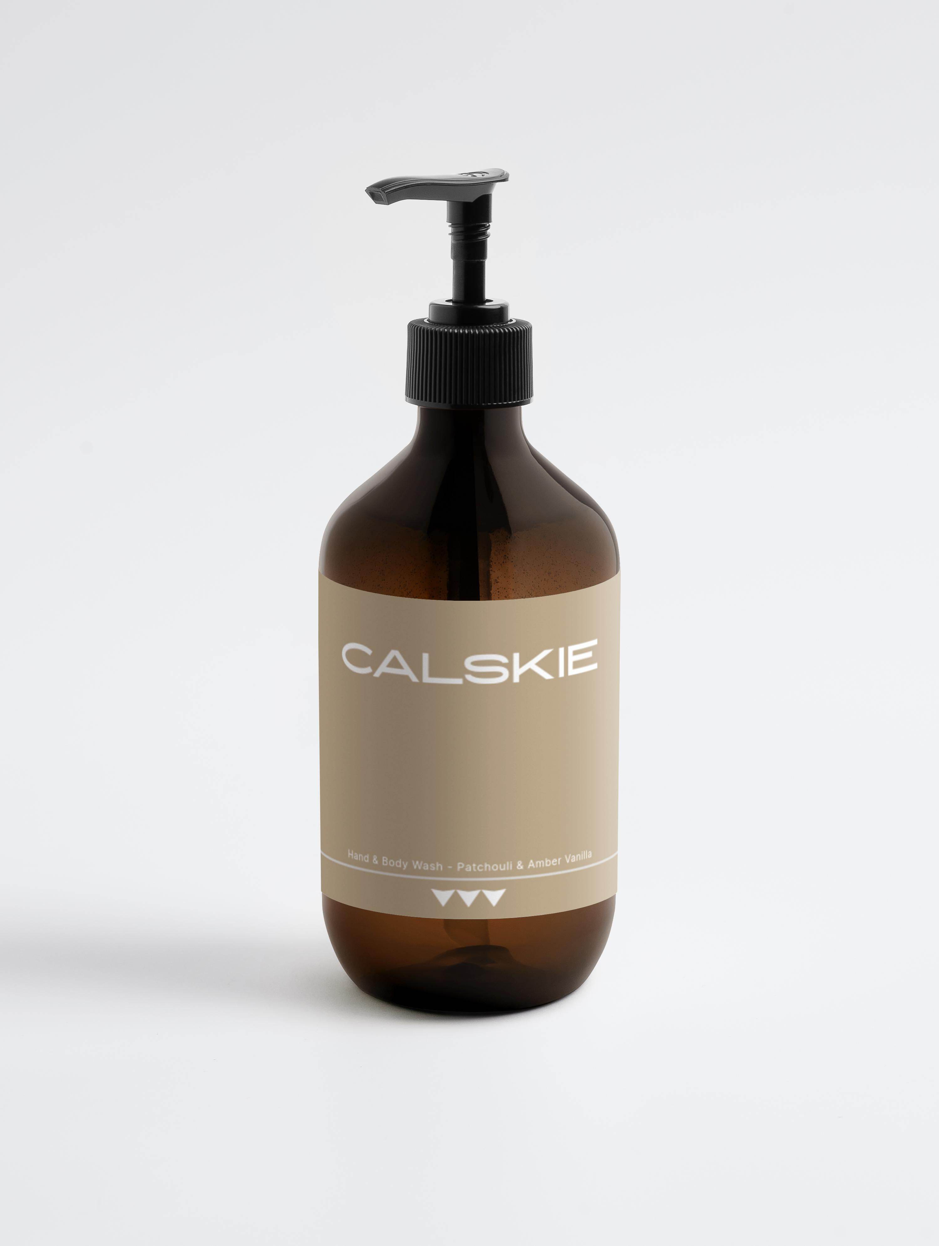 Hand & Body Wash, Patchouli and Amber Vanilla - Calskie